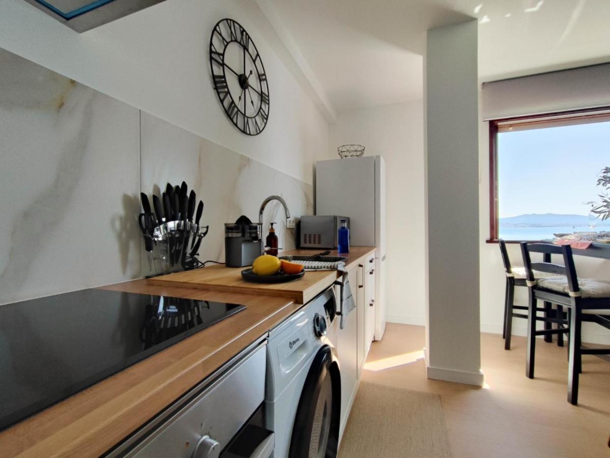 Apartamento Mirador Do Mar, Encima De La Playa Moaña Exterior foto