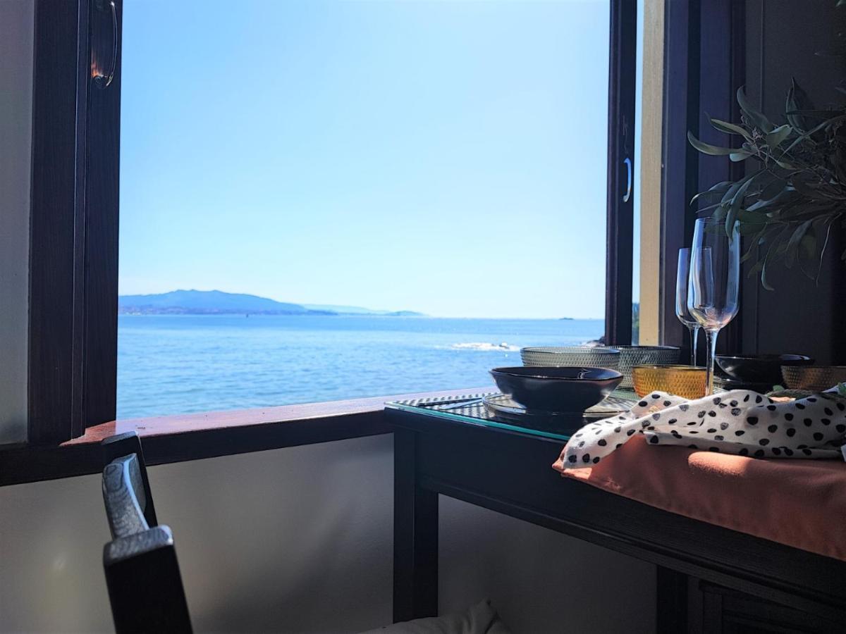 Apartamento Mirador Do Mar, Encima De La Playa Moaña Exterior foto