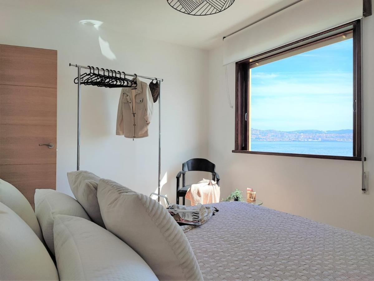 Apartamento Mirador Do Mar, Encima De La Playa Moaña Exterior foto